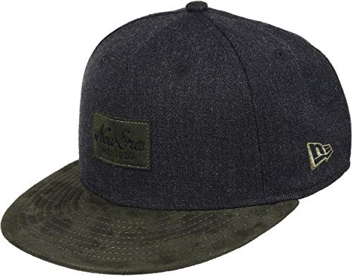 New Era Heather Patch 59Fifty Cap Black/Olive - 7 1/4-58cm (L)