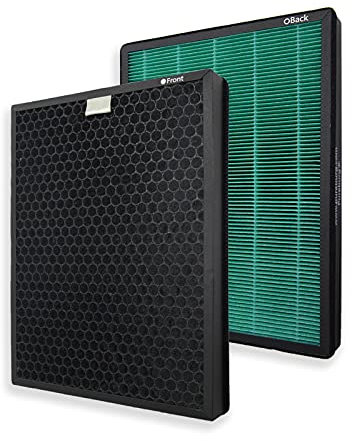 PUREBURG Replacement Filter Set Compatible with Coway 400 400S Air Purifiers, Replace Part 3111735, H13 True HEPA Activated Carbon 2-in-1