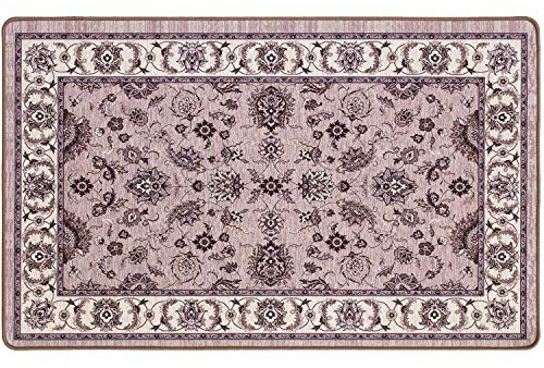 REDS Tappeto BACCARÀ - Tappeto multiuso in ciniglia con fondo antiscivolo per ingresso, bagno, salotto, camera - Lavabile in lavatrice 50x80 cm