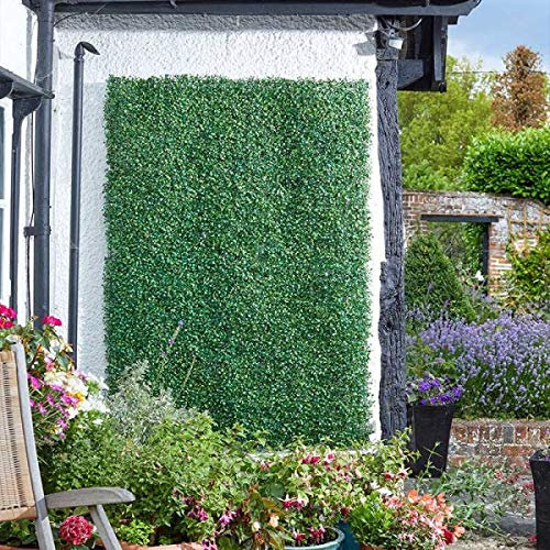 Garden Mile Boxwood Screening Panel Fence Privacy Screen for Garden Artificial Trellis Living Wall Panel Topiary Expandable Trellis Privacy Fence Screening 60 x 40 cm