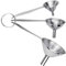 Set of 3 Stainless Steel Small Funnel Set for Kitchen Hip Flask Funnel with Long Handle for Cooking Liquid Powder Filling Mini Bottles Containers - 1.8/2.2/3 Inch