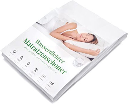 Wasserdichter Matratzenschoner 120x200 | 100% Frottee Baumwolle | wasserdichte Matratzenauflage & Fixiergummi | Wasserundurchlässiger Matratzenschutz
