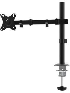 Unykach Soporte TV/MONITOR de Escritorio para Pantallas Planas y Curvas de 10-32 Pulgadas (hasta 10 kg), 1 Brazo/Cabezal, Ajustable y Giratorio, VESA máx 100 x 100 mm
