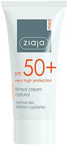 Ziaja Med getönte Creme LSF 50+ Natur/normale Haut, Dilated Kapillaren, 50 ml