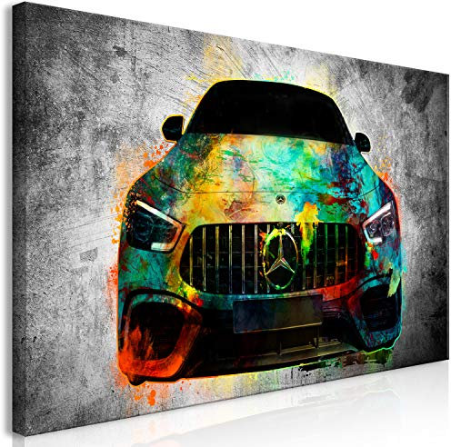 murando Wandbild Mega XXXL Auto Einteiliger XXL-Format Kunstdruck zur Selbstmontage Leinwandbilder moderne Bilder DIY Wanddekoration Wohnung Deko Abstrakt Beton Car i-A-0167-ak-e
