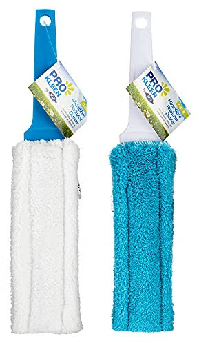 HOMESHOPA Microfibre Radiator Duster, 2Pk Handheld Flat Duster for Gap Cleaning, Super Durable Absorbent 23cm x 8cm Microfiber duster| Dust, Dirt and Grease Remover Easy to Use