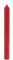 Altarkerzen (10% BW Anteil) Lange schlanke (Bienenwachs Kerzen) Rot 200 x Ø 40 mm, 4 Stück, Kerzen mit Dornbohrung in RAL Kerzengüte Qualität
