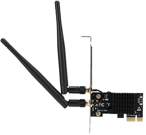 Adaptateur Réseau PCI Express, Carte PCIe WiFi sans Fil Double Bande 2.4G / 5G 1200Mbps, Faible Latence, Prise en Charge des Points D'accès AP, pour 10/8/7