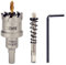 CENYB 1-5/16 (34mm) Tungsten Carbide Tipped Hole Saw with 2Pcs Titanium-Plated Pilot Drill Bits for Hard Metal,Stainless Steel,Iron,Aluminum Alloy,Wood and Plastic