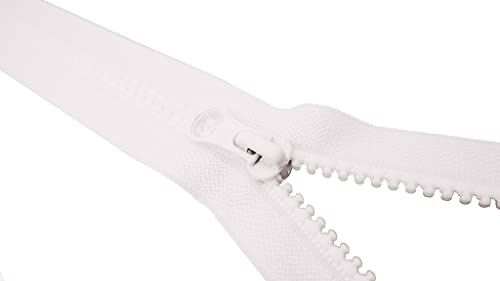 Reißverschluss Kunststoff 55 cm 1# Weiß