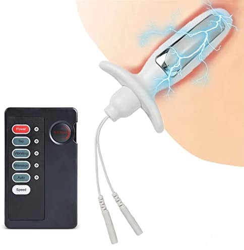 PQKuss Elektro Shock Metall Butt Plug Analplug Elektrische Stimulation Buttplug Analdildo Anal Dilatator Prostata Massager SM E-stim G-punkt Stimulator Erotik Sexspielzeug für Männer