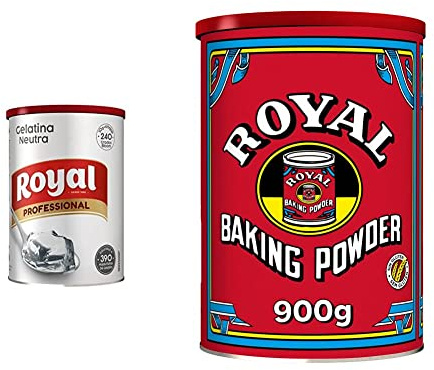 Royal - Gelatina Neutra Hostelería 650 gr, 1 unidad & Baking Powder 900 g