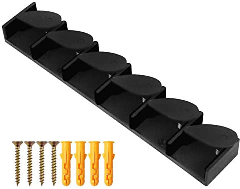 Lixada Angelrutenhalter Rutenhalter Angelhalter, Wandmontierter Rutenständer, Angelrutenstände Aufbewahrung von 6 Angelruten