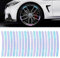20 Stück Auto-Starke reflektierende Streifen-Aufkleber 7 Farben reflektierende Aufkleber Auto-Radnaben-reflektierende Aufkleber universell für Auto,LKW,Motorrad,Fahrrad (Diamantstreifen)