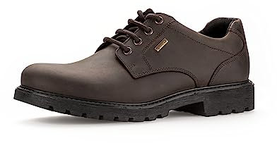 Pius Gabor Hombre Zapatos con Cordones, de Caballero Calzado cómodo,Gore-Tex,Piel certificada,Plantilla extraíble,Marrón (Mocca) / 03,46 EU / 11 UK