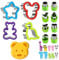 BNGXR Taglierine per Sandwich per Bambini, 23 Pc Set di Formine per Sandwich in Acciaio Inossidabile con Forchetta, Formine Biscotti Animali Frutta e Verdura Taglierine Sandwich per Festa Decorazioni