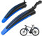 Ledeak Fahrrad-Schutzblech-Set, tragbar, verstellbar, Rennrad, Mountainbike, Fahrradreifen, vorne und hinten, Schutzbleche für MTB, Mountainbike, Rennrad, dunkelblau