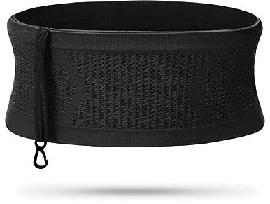 Elastisches Laufband mit innovatives Design und 360-Grad-Öffnung, Nylon Huftgürtel XL Schwarz