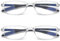 Mcoorn Lesebrille Flexibel Transparent für Damen Herren, Computer Lesehilfe mit UV Schutz Weiche Bügel, Dioptrien +2,50