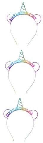 ibasenice 3st Geburtstag Kopfbedeckung Einhorn-kopfbedeckung Prinzessin Stirnband