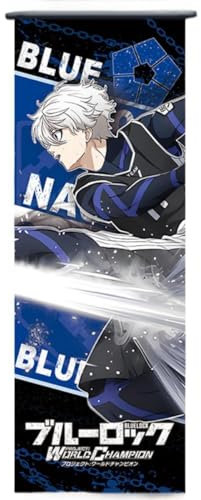 Sonsoke Blue Lock Anime Figur Wandkunst Poster Wandbehang Scroll Poster Leinwand Kunst Wandrahmen Schlafzimmer Dekor 70 x 25 cm (Seishiro Nagi)