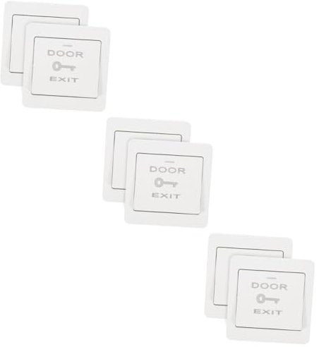 OUNONA 3sets Professional Material Doorbell Wall Plate Exit Button Cover for Ring Doorbell Simple Panel 2pcs*3