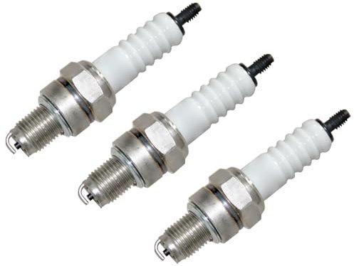 Bundle: 3 x Zündkerze für DENQBAR Motoren A7RTC CR7HSA Roller Quad GY6 50cc 125cc Benzhou