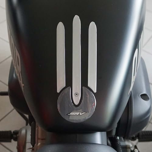 labelbike - 3D Aufkleber Motorrad Tankpad Schutz und Dekoration aus Harz kompatibel mit QJ Motor SRV 300