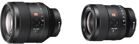 Sony FE 85 mm f/1.4 GM | Vollformat, Porträt Objektiv, Premiumklasse (SEL85F14GM), Schwarz & FE 24mm f/1.4 GM | Vollformat, Weitwinkel, Premiumklasse (SEL24F14GM)