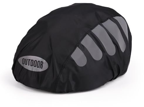 ZEACCT 1 Packung Fahrradhelmüberzug, Gut Sichtbarer Fahrradhelmüberzug, Reflektierender Streifen-Helmüberzug, Staubdichter Fahrradhelmüberzug, für Reisen und Fahren – Einheitsgröße