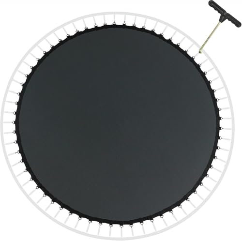 GXQFF Lona De Salto De Reemplazo para Cama Elástica con Diametro De 244 305cm 42/48 Ojales, Estera De Salto De Repuesto para Trampolín, Resistente Al Agua, Resistente A Los Rayos UV-366cm 72 Anneaux