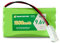 GENYESTAR 9.6V 1500mAh NI-MH Rechargeable Battery Pack for RC Cars, Boats, Robots, with Charger Cable