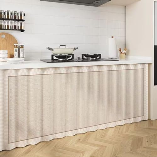 Cortina opaca para armarios de almacenamiento, cortina de privacidad para zapateros, estantería, sala de estar, cocina, debajo del fregadero, cortinas para cubrir muebles, tratamiento de ventanas, A8,