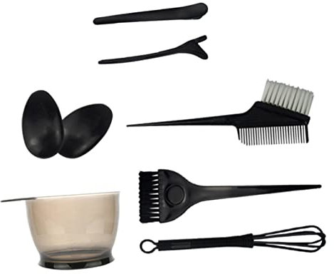 Baluue 8 Stück Haarfärbe Haarpinseln Kamm Clips Aus Pp Nylon Geruchsneutral Für Damen Selbstgemacht Haarstyling Zuhause