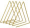 DIYEAH Triangle Desk File Organizer Sturdy Art Magazine Holder for Office Home Stylish Desktop Storage Rack for Documents Folders and Books Golden Finish