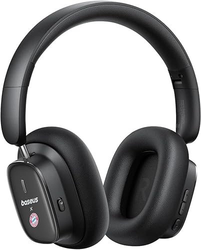 Baseus Aktive Noise Cancelling Kopfhoerer mit 100 Std. Akku, LHDC Hi-Res Sound, Reduziert Geräusche um Bis zu 95%, Raumsound, ENC-Mikrofone, 0,038s niedriger Latenz, Bluetooth 5.3 Kopfhörer Over-Ear