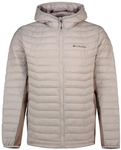 Columbia Herren Powder Pass Hybrid Kapuzenjacke Hooded Puffer Jacket Flint Grey/Iron, XXL