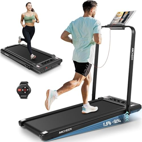 Laufband, faltbar, neigbar, 4-in-1, Ultra-Performance, neigbares Laufband mit einstellbarer Geschwindigkeit von 1 bis 12 km/h, Faltfunktion in 2 Sekunden für optimale Platzersparnis