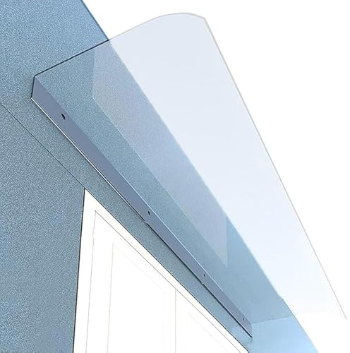Polycarbonat-Markisenüberdachung for vollständigen Schutz vor UV-Strahlung, Regen und Schnee – hält Ihren Eingangsbereich trocken und sicher(40-120CM(B))