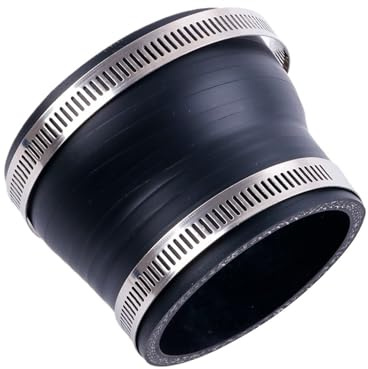 Tubo flessibile refrigerante riduttore dritto in silicone a 3 strati, lunghezza 76 mm, ID 32 38 40 42 45 48 50 57 51 60 54 64 56 MM 1 PC nero opaco(ID38-51mm)