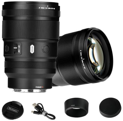 7artisans AF 135mm F1,8,teleobjetivo para Nikon Z Mount,Full Frame con autofoco,AF/MF,Distancia Focal Fija,1000g,Dos Botones FN programables, para Z9, Z8, Z7 II, Z50 II, ZFC, Z50, Z6, ZR Z6, ZR