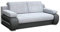 mb-moebel Sofa mit Schlaffunktion und Bettkasten Couch für Wohnzimmer Schlafsofa Schlafcouch Sofagarnitur Polstersofa Wohnlandschaft mit Bettfunktion 3 Sitzer - 206x96x82 cm - York (Grau)