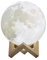 KINGCOO 3D Mond Lampe Luna Nachtlicht,LED Nachladbare Touch Helligkeit Gelbe und Weiße Justierbare Schreibtisch Lampe Kind Raum Dekor Geburtstags Weihnachts(9.45 inch/24CM)