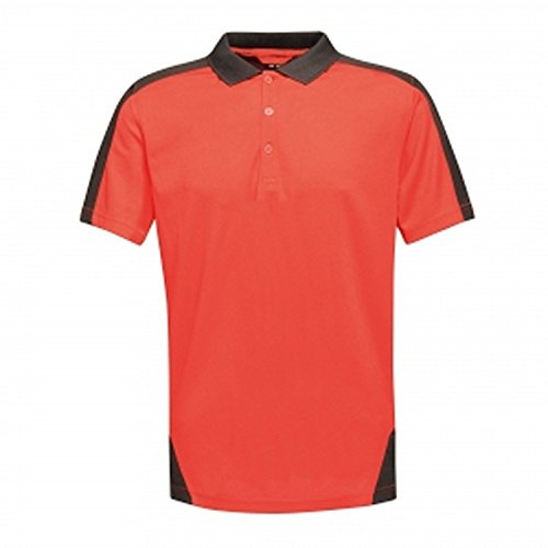 Regatta Herren Professionelles Poloshirt, Kontrastierend, Schnell Transportierend, mit Knopfausschnitt Professionelles Poloshirt mit kontrastierendem Coolweave-Design (1er Pack)