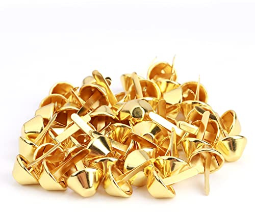 Nailhead Stud Decorations, 15mm Gold Spike for Leather Handbags and WalletsCraft Supplies