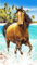 Gocher Große Bade- und Strandtücher, Pferd, Delfin, Mikrofaser, 100 x 180 cm, Badezimmer, Hotel, großes Handtuch für Erwachsene – (Pferd)