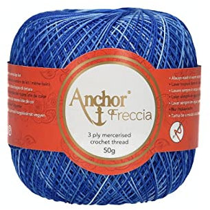Anchor 4787016-01210 Häkelgarne, 100% Baumwolle, 1210, Stärke 16, 88 Gramm