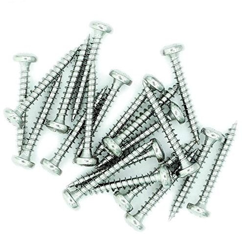 No.5 x 2 (3.5mm x 50mm) Pozi Pan Chipboard Screw - Stainless Steel (A2) (Pack of 20)