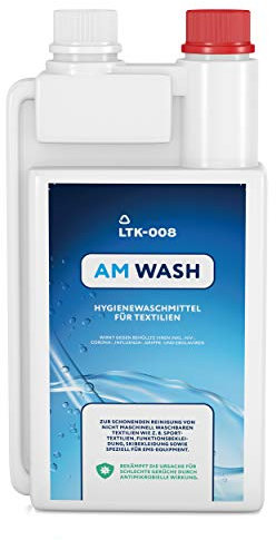 LTK-008 AM WASH | Spezial Hygienewaschmittelkonzentrat | made in germany | Funktionsbekleidung, Sportbekleidung, EMS- Equipment u.a. | Bekämpft schlechte Gerüche