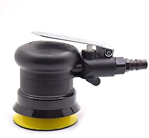 Jieotwice Lucidatrice per Levigatrice Orbitale Casuale Mini Air Palm, 3 Pollici Cerchio Rotondo Pad 75mm Utensili Pneumatici WL-20314(12000RPM)